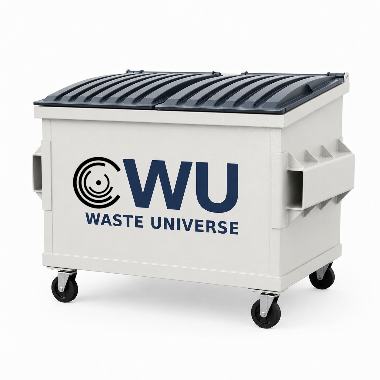 Pantone 654 C commercial waste dumpster